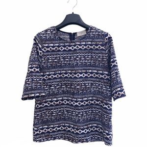 Everly Aztec print blouse size small